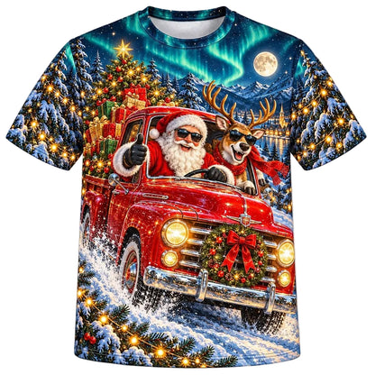 Men's Santa Claus Graphic Short Sleeve Tee