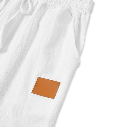 2Pcs Lightweight Cotton Linen Pants