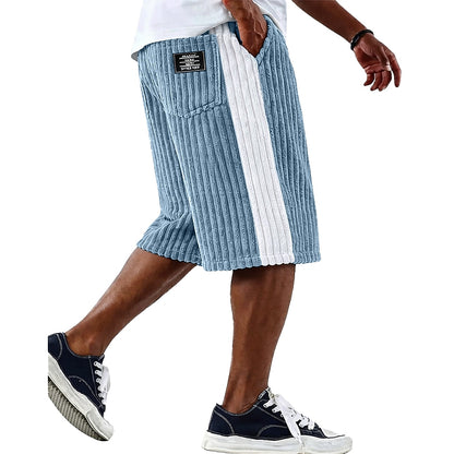 Elastic Waist Corduroy Shorts