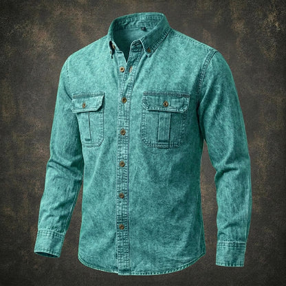 Vintage Feel Washed Cotton Shirt