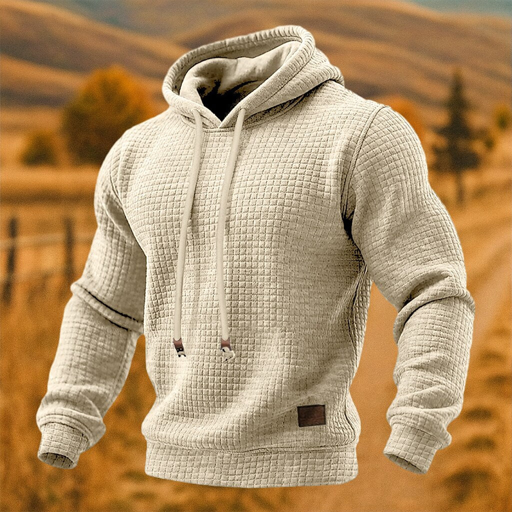 Classic Textured Waffle Hoodie