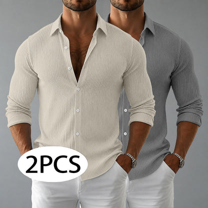 2-Pack Corduroy Button Up Shirts