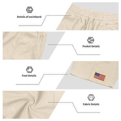 Men's Pocketed Waffle Shorts