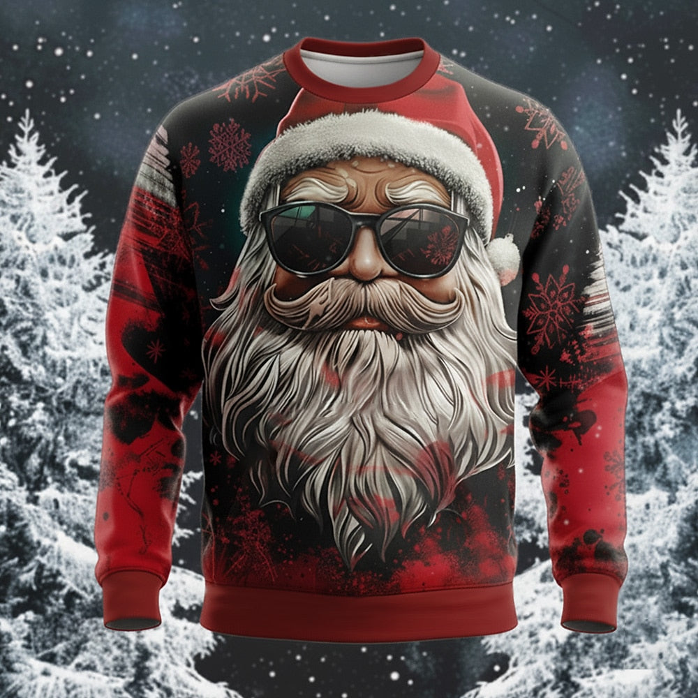 Christmas Santa Funny Cartoon Sweatshirt