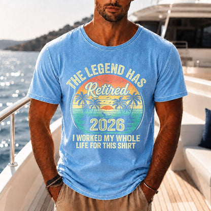 Vintage Washed Cotton Tropical Tee