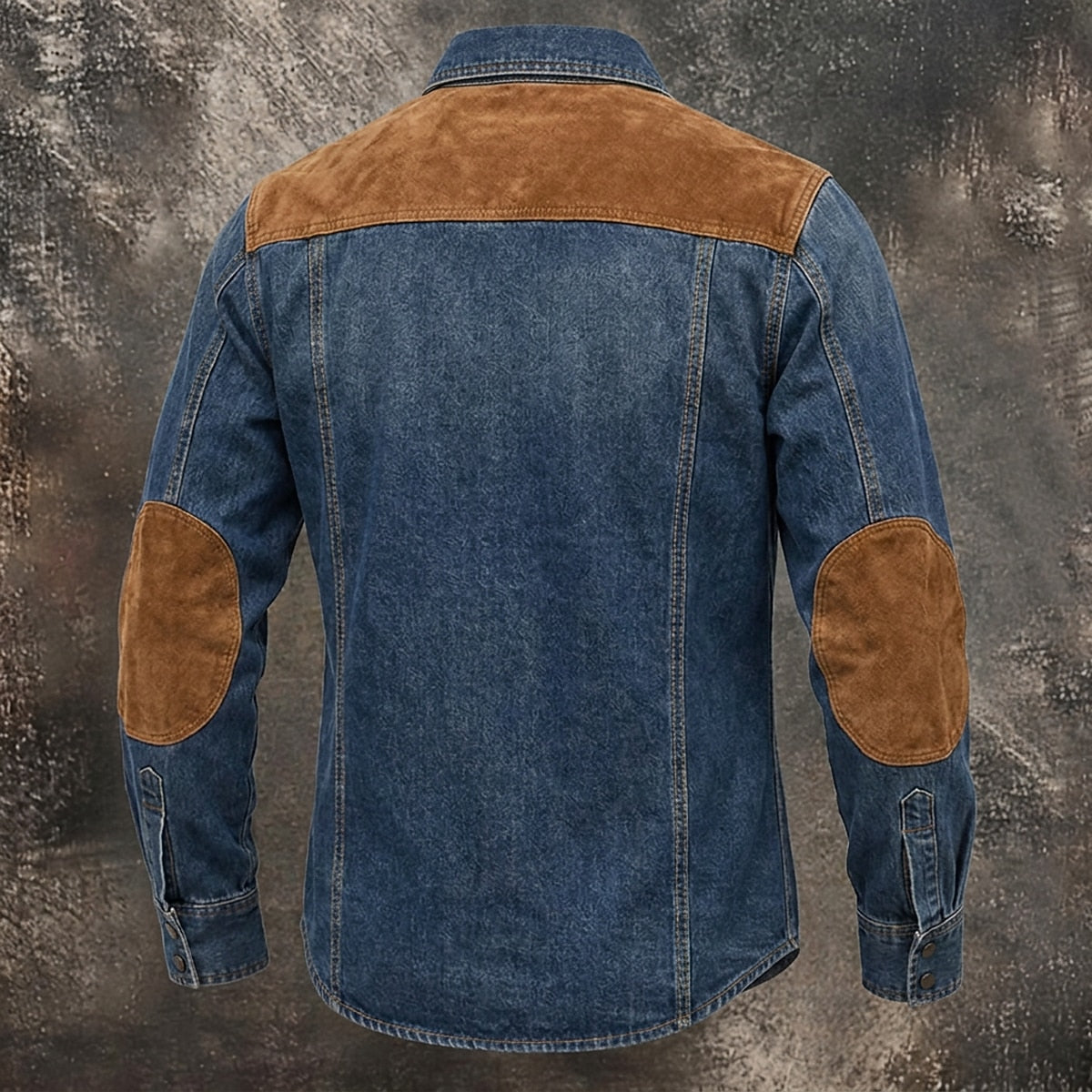 Vintage Washed Cotton Western Work Shirt