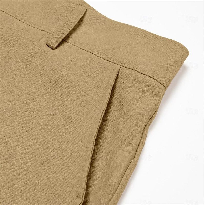 100% Cotton Pants - Casual Summer Full Length Pants