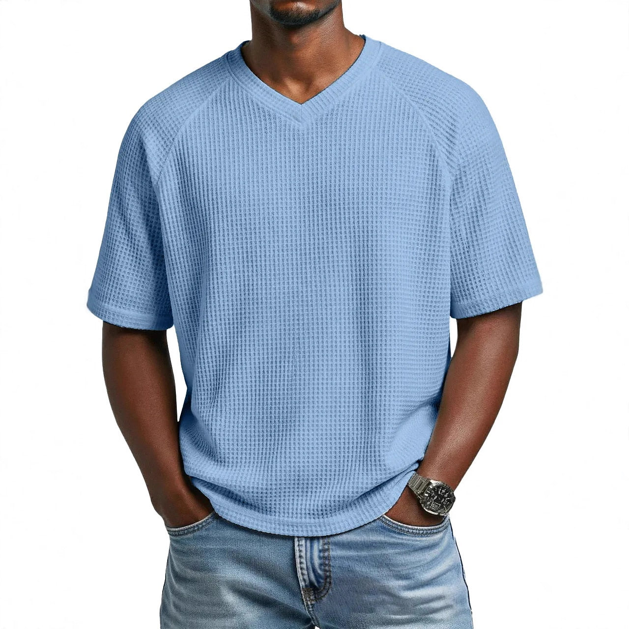 Men's Basic Waffle T-Shirt