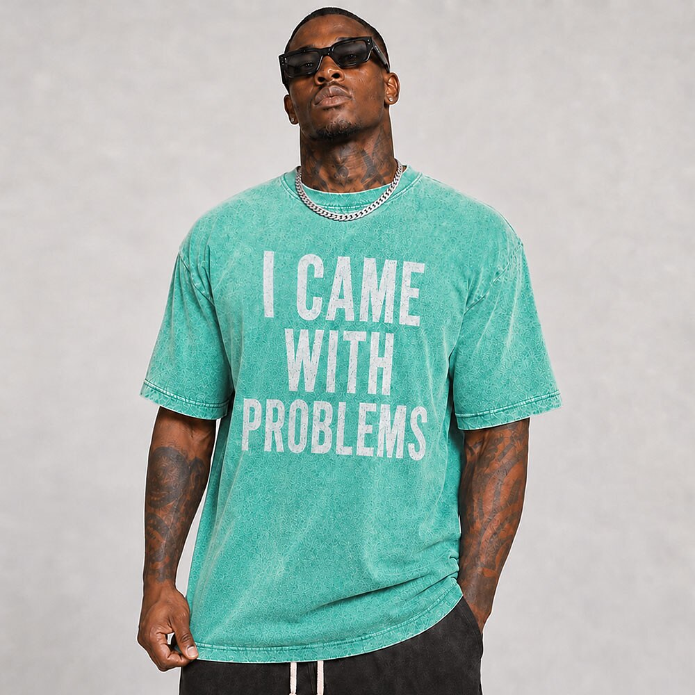Humorous Washed Cotton Graphic Tee