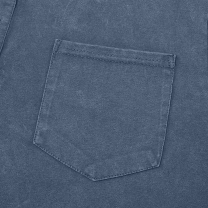 Vintage Washed 100% Cotton Henley Shirt