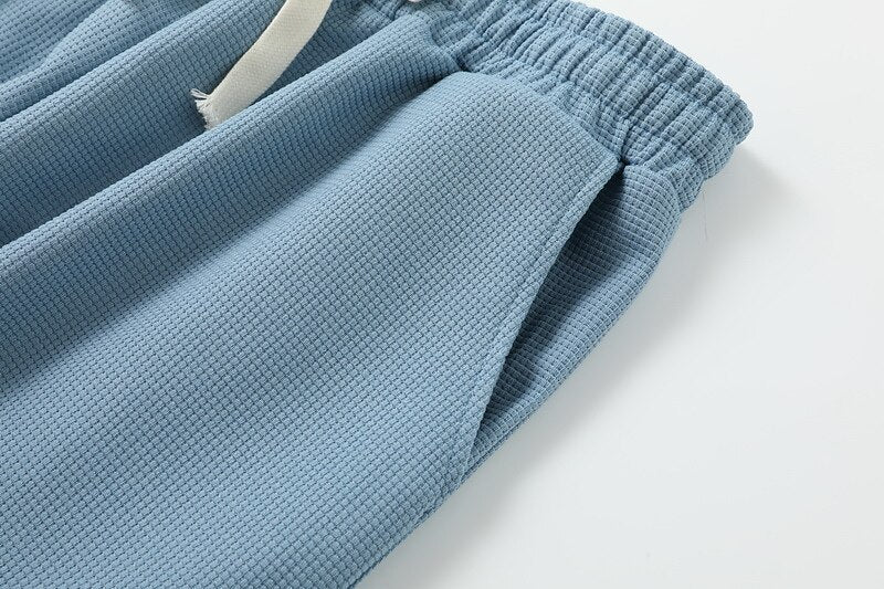 Men's Casual Waffle Pants -Daily Outdoor Sports Wear