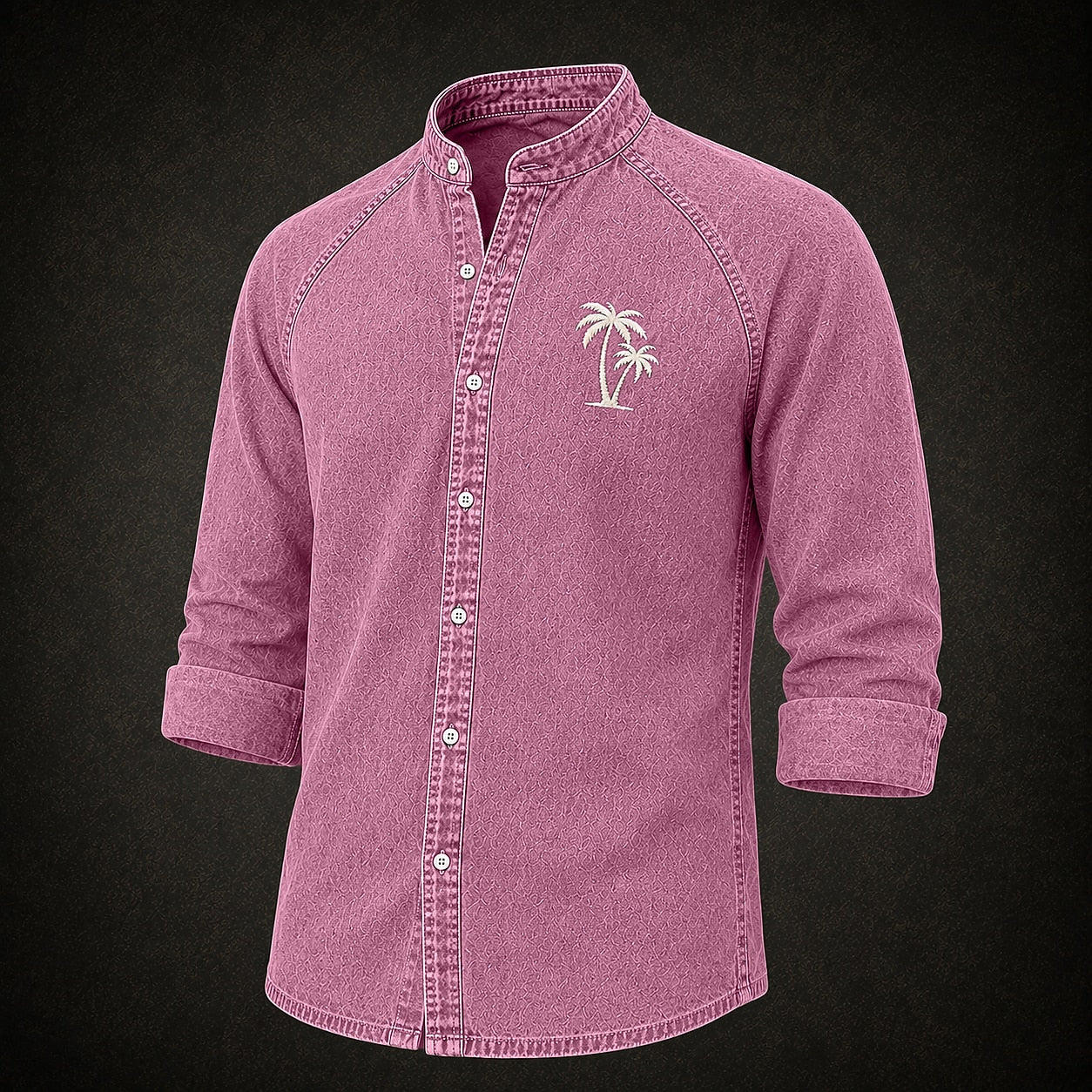 Broken-In Cotton Embroidered Denim Shirt