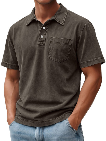 100% Cotton T-Shirt-Vintage Washed Look