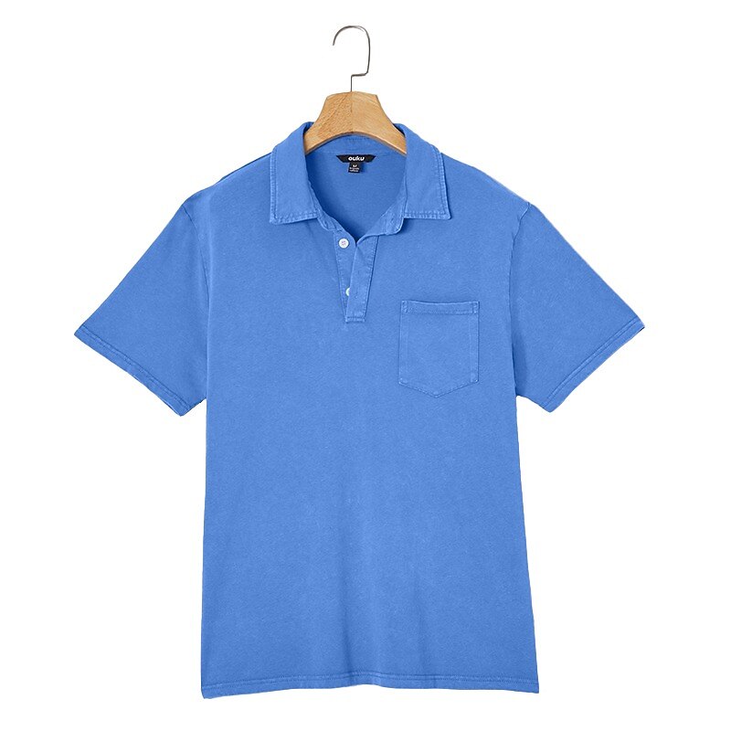 Broken-In Cotton Polo Shirt