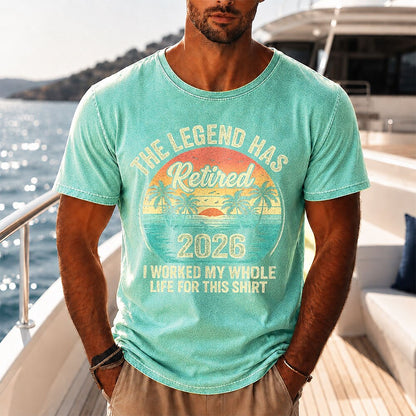 Vintage Washed Cotton Tropical Tee