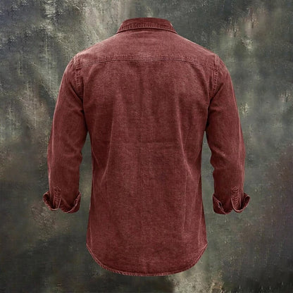Washed Cotton Western Work Shirt