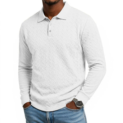 Men's Jacquard Textured  Polo