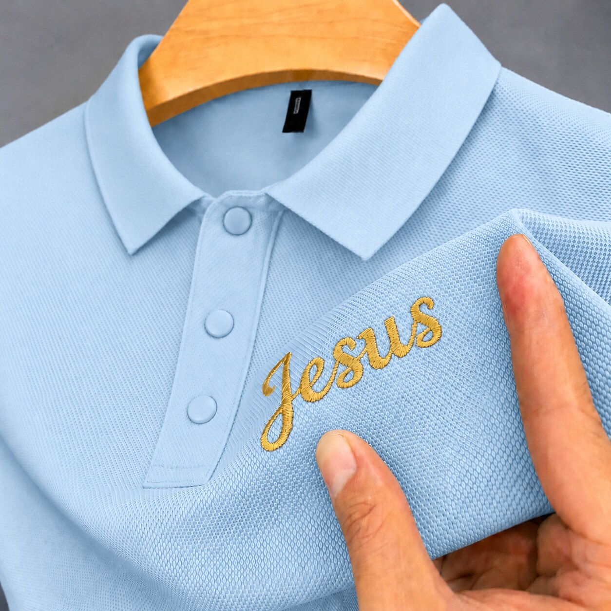 100% Cotton Pique Polo Shirt With Embroidery