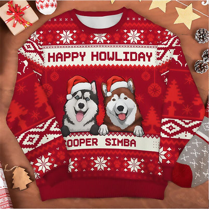 Christmas Dog Festive Funny Cozy Sweatshirt
