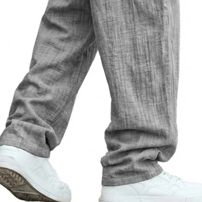 Cotton Linen Pants - Relaxed Fit for Daily & Beach Wear