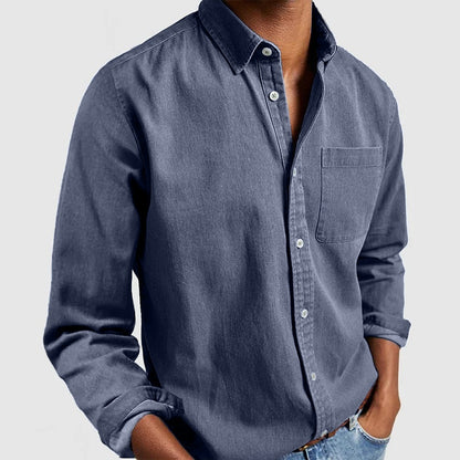 Long Sleeve Button Up Cotton Shirt