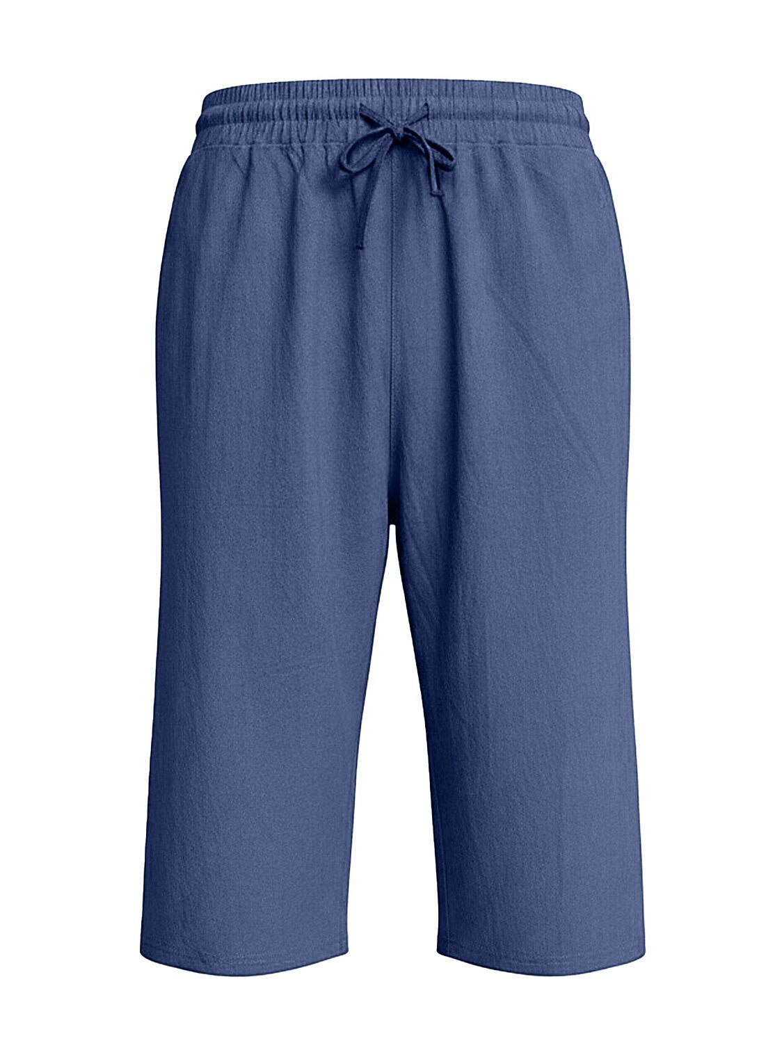 Breathable Linen Shorts With Elastic Waist