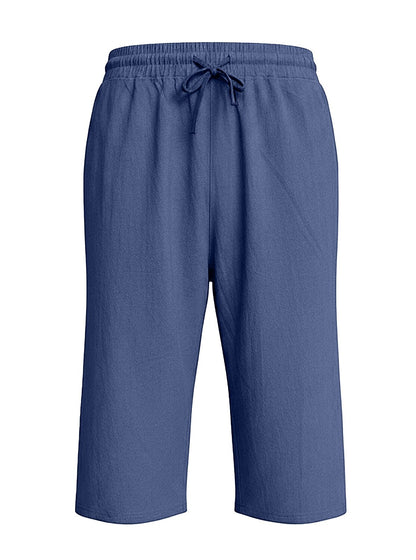 Breathable Linen Shorts With Elastic Waist
