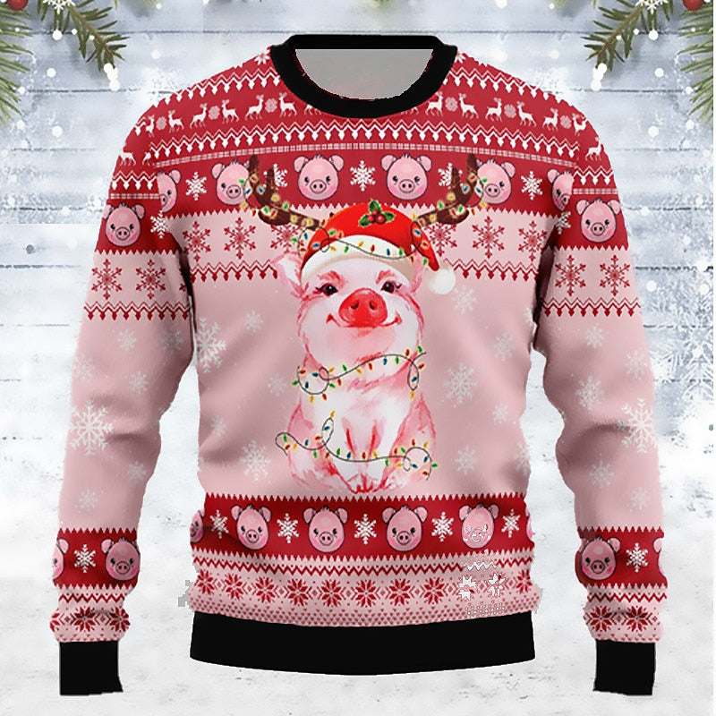 Men's Christmas Beer Novelty Sweatshirt