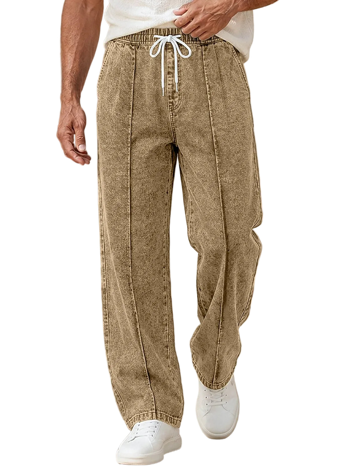 Men's Drawstring Denim Comfort Pants
