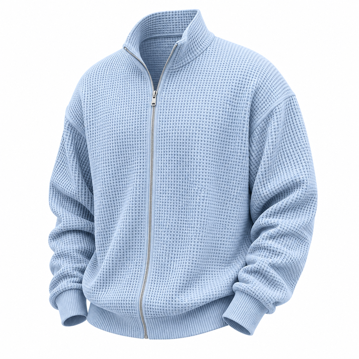 Comfort Waffle Zipped Sweatshirt