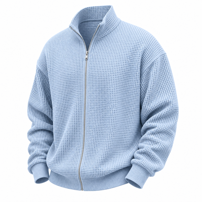 Comfort Waffle Zipped Sweatshirt