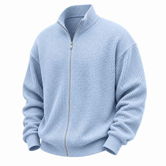 Comfort Waffle Zipped Sweatshirt