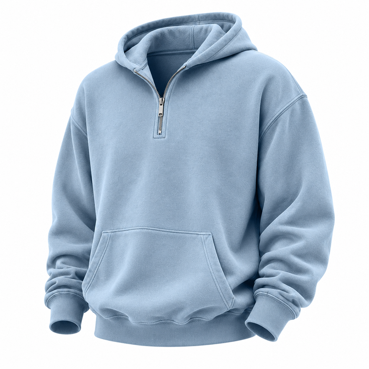 Comfort Quarter Zip Cotton Hoodie