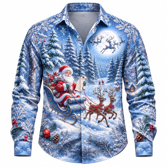 Men's Christmas Graphic Vintage Shirt