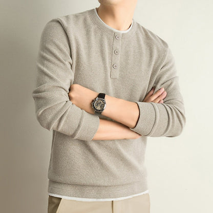 Ribbed Knit Crewneck Sweater Pullover