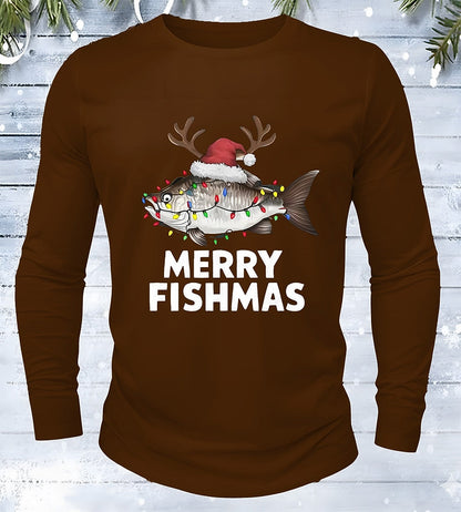 Men's Fish Christmas Graphic Tee
