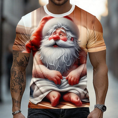 Men's Santa Christmas Holiday Party Tee