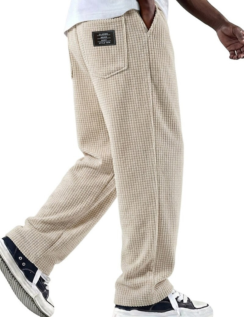 Classic Waffle Knit  Pocketed Pants