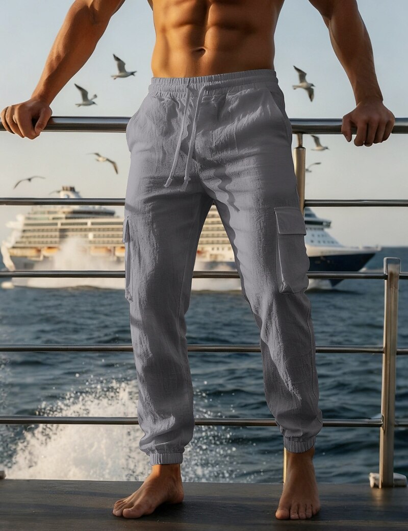 Lightweight Cotton-Linen Pants