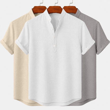 3-Pack Linen Popover Shirts