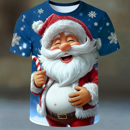 Men's Santa Christmas Party Graphic T-Shirt