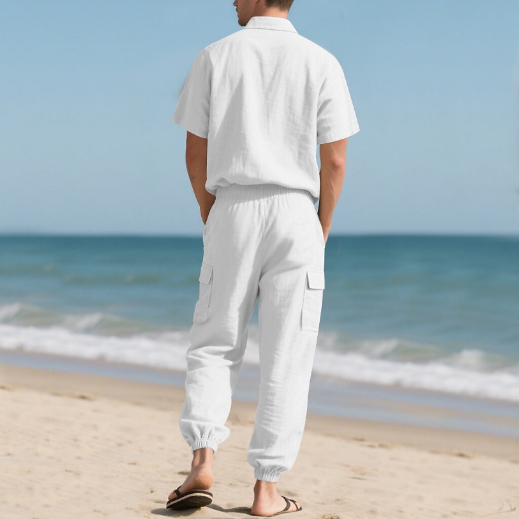Cotton Linen Set-Shirt and Pants
