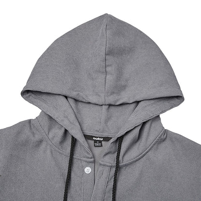 Men's Hooded Corduroy Shirt-Textured Streetwear Casual Top