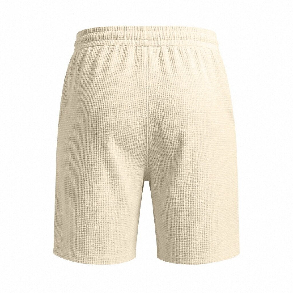 Men's Pocketed Waffle Shorts