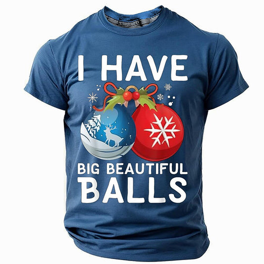 Men's Christmas Bells 3D Graphic T-Shirt