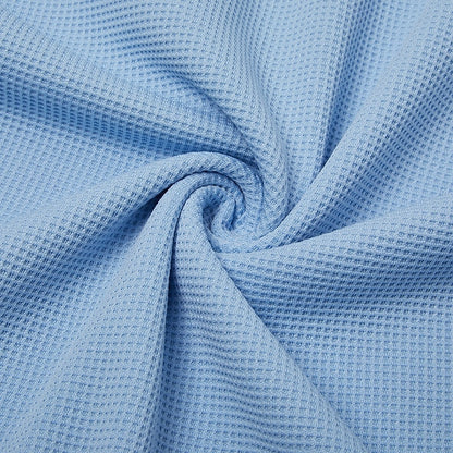 Textured Colorblock Banded Collar Waffle Polo