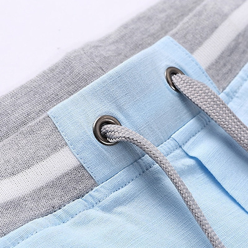 Linen Shorts with Pockets-Elastic Waistband with Drawstring