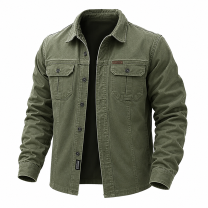 Vintage Tactical Cotton Western Shirt