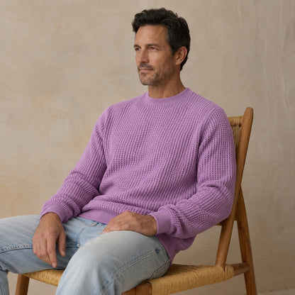 Men's Waffle Crewneck Sweatshirt
