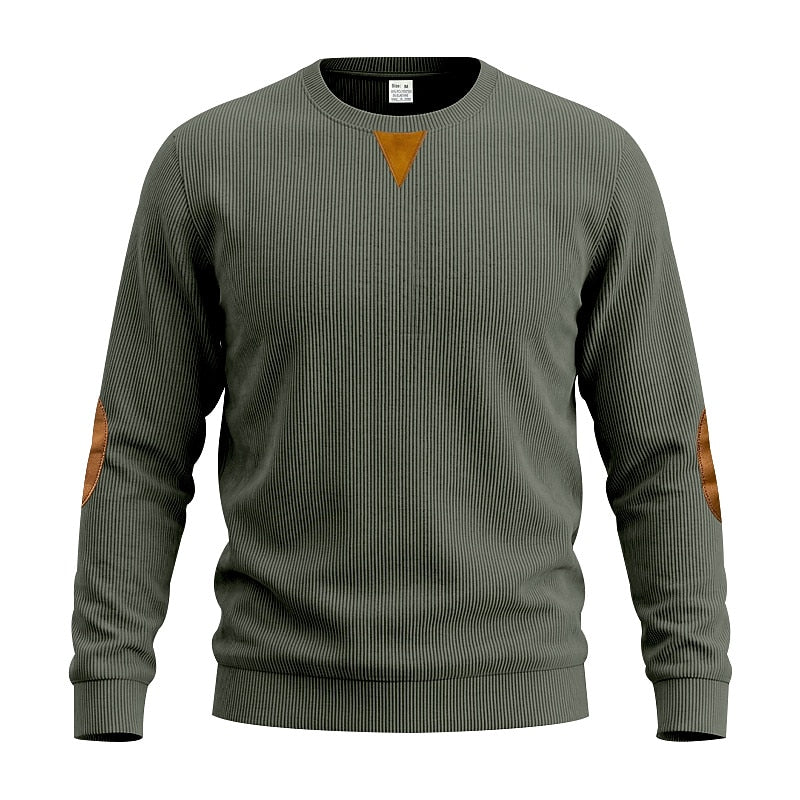 Soft Textured Corduroy Sweatshirt